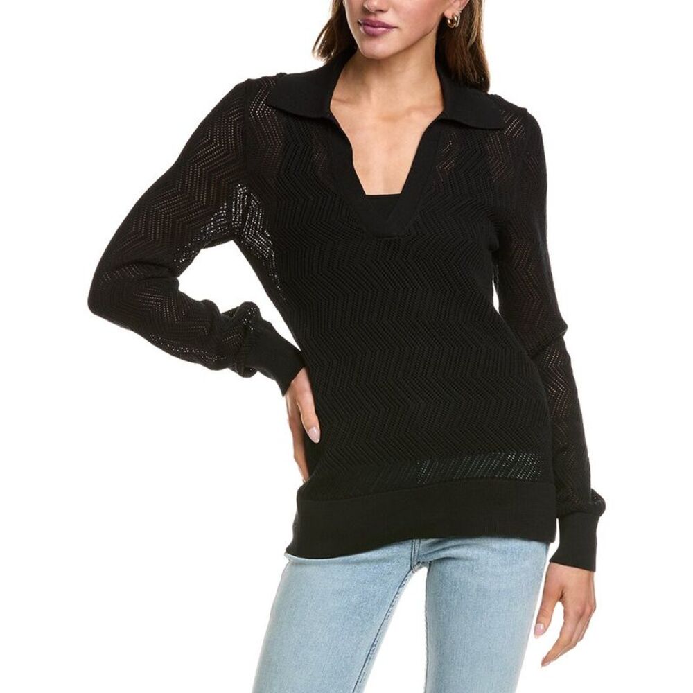 Proenza Schouler White Label Womens  Nicola Knit Sweater, Black